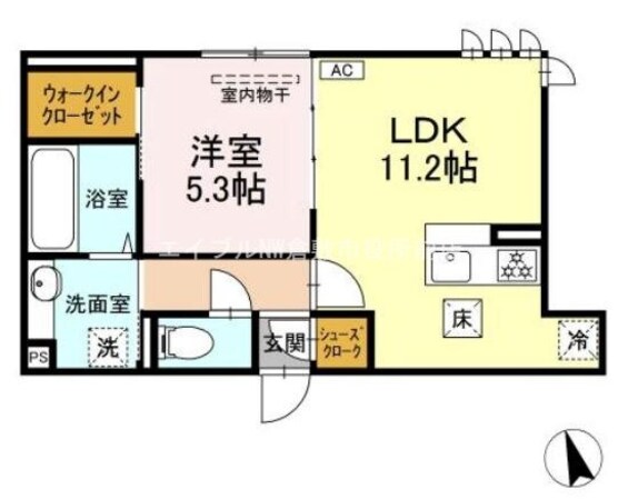 セイル倉敷の物件間取画像